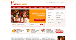 Desktop Screenshot of matchandmarry.in